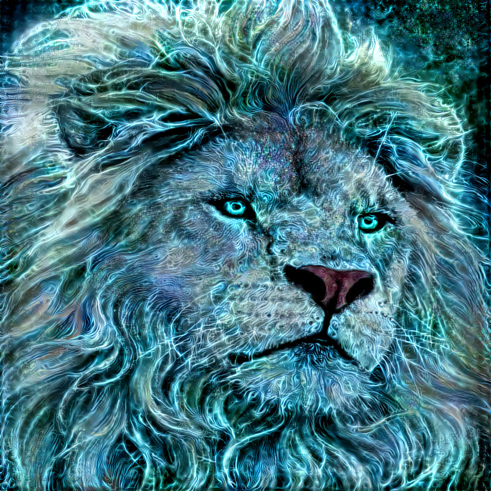 Source image- White Lion Diamond Painting Kit