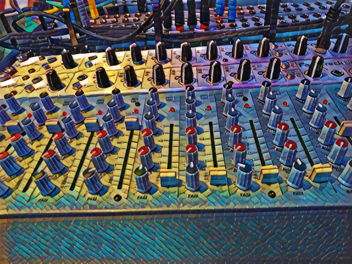 M.A. Mixing Console : Jagged Rainbow