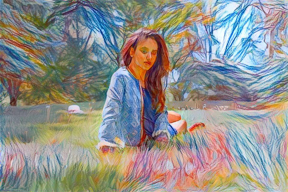 girl in the grass