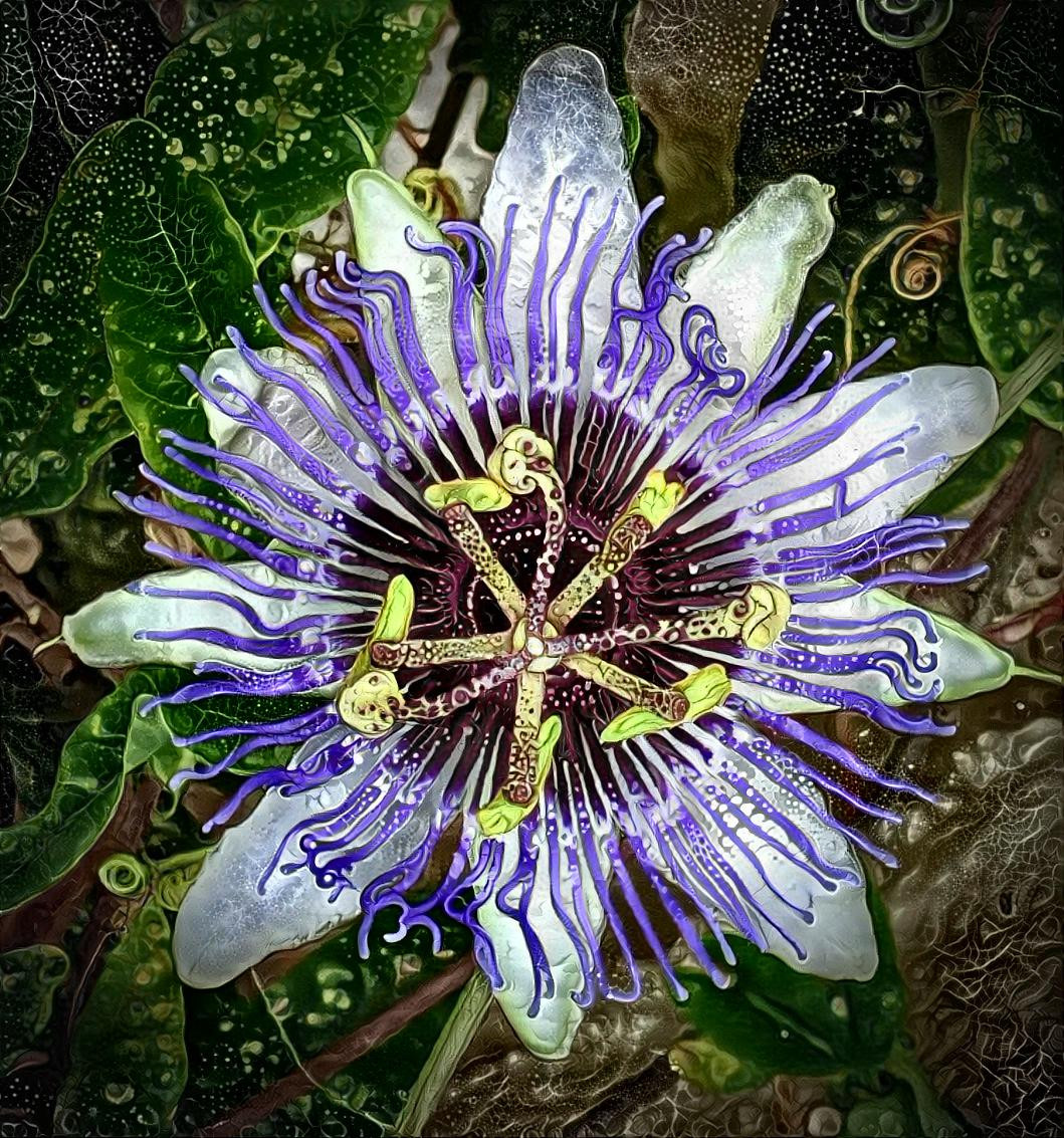 Backyard passion flower