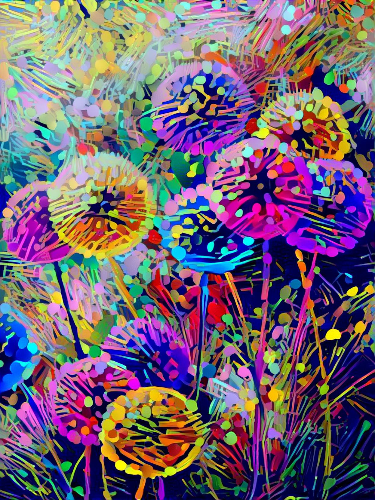 Multi color Dandelions 