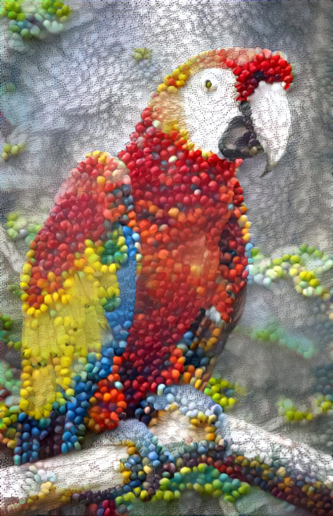 beaded parrot