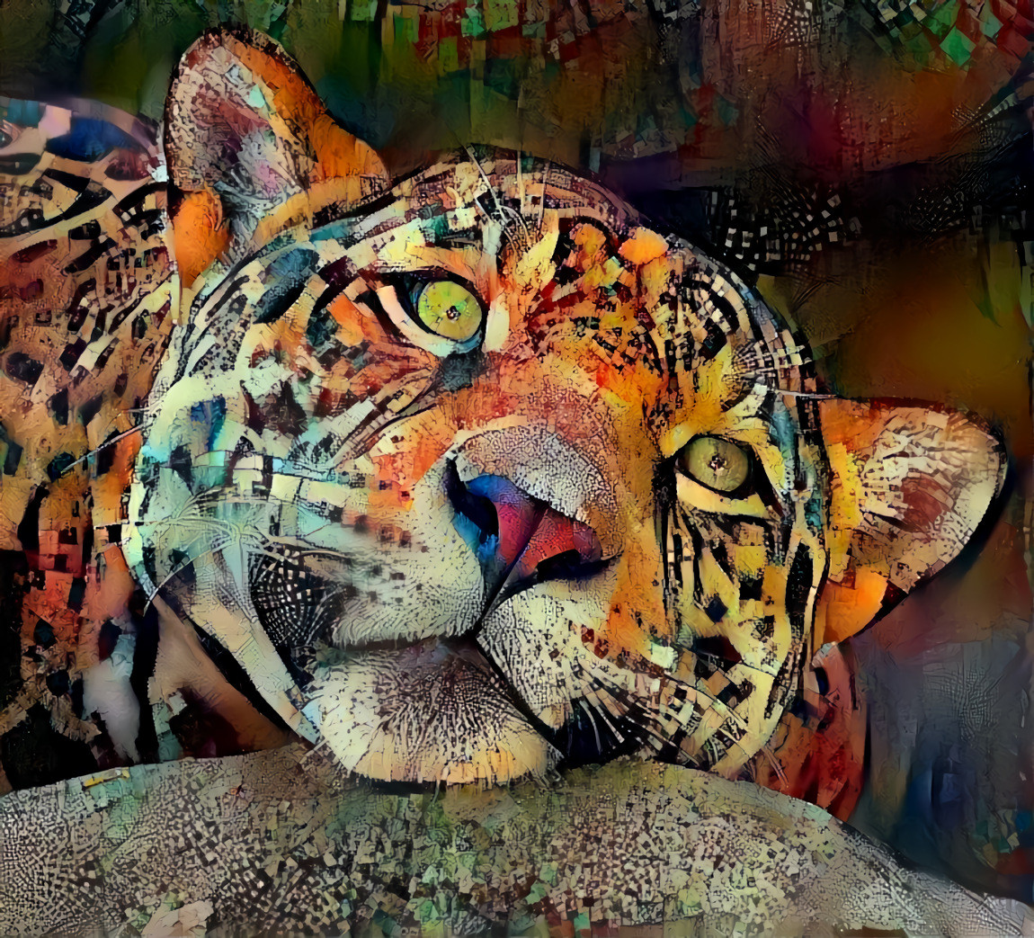 sad and thoughtful jaguar 