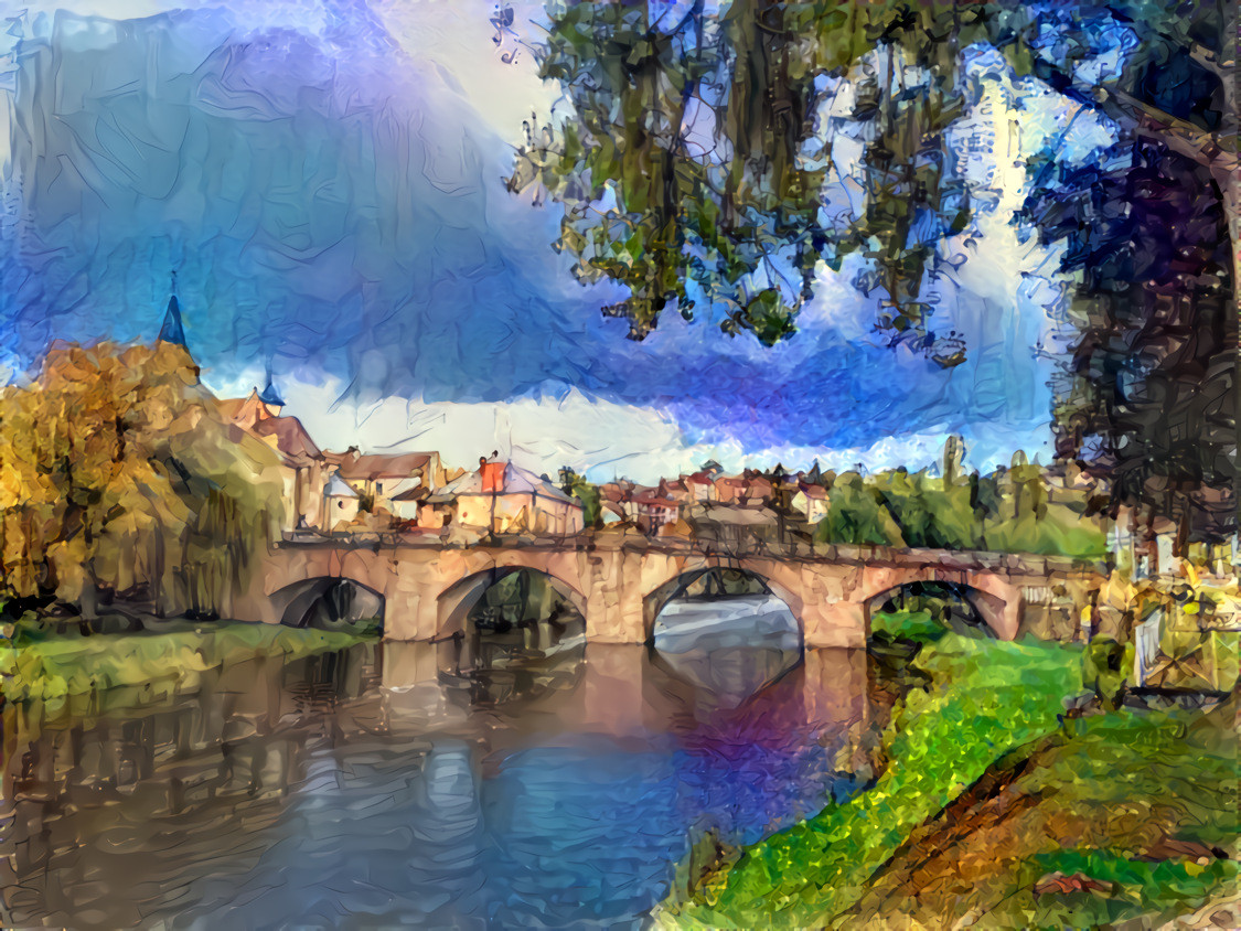 - - - - - 'La Celle Dunoise, Limousin, France' - - - - - Digital art by Unreal - from own photo.