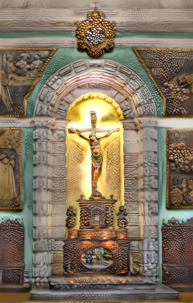 Crucifix at The Sanctuary of Santa Rosa - Lima