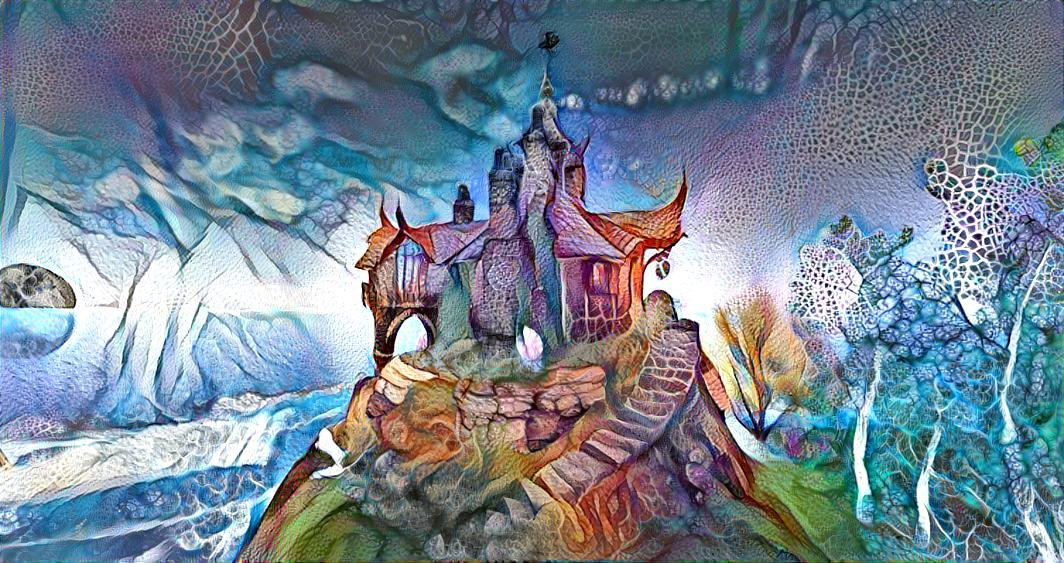 fairy tale house on the hill