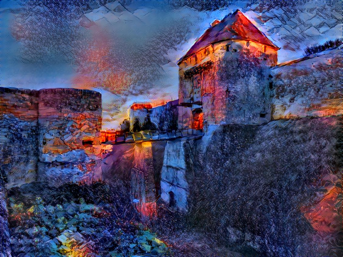 - - -  'Ramparts - Caen, Northern France'  - - - - - - - - - - Digital art by Unreal - from own photo.