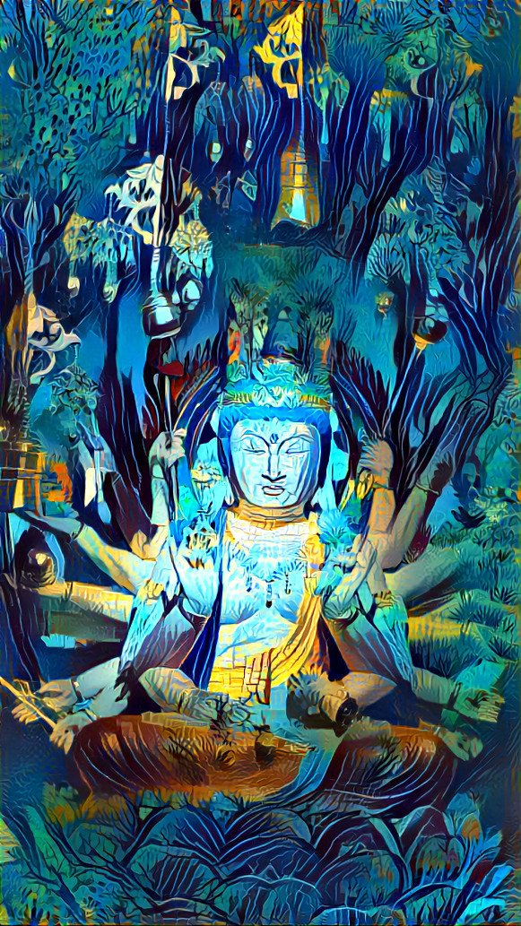 Bodhisattva of blue textures... 