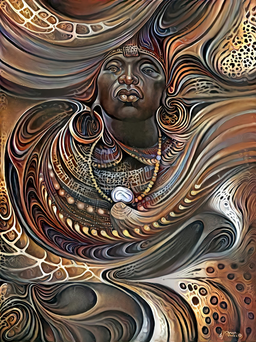 "The soul of Mother Africa" _ source and style: "African Spirits" (I and II) - artworks by Ricardo Chavez Mendez _ (201113)