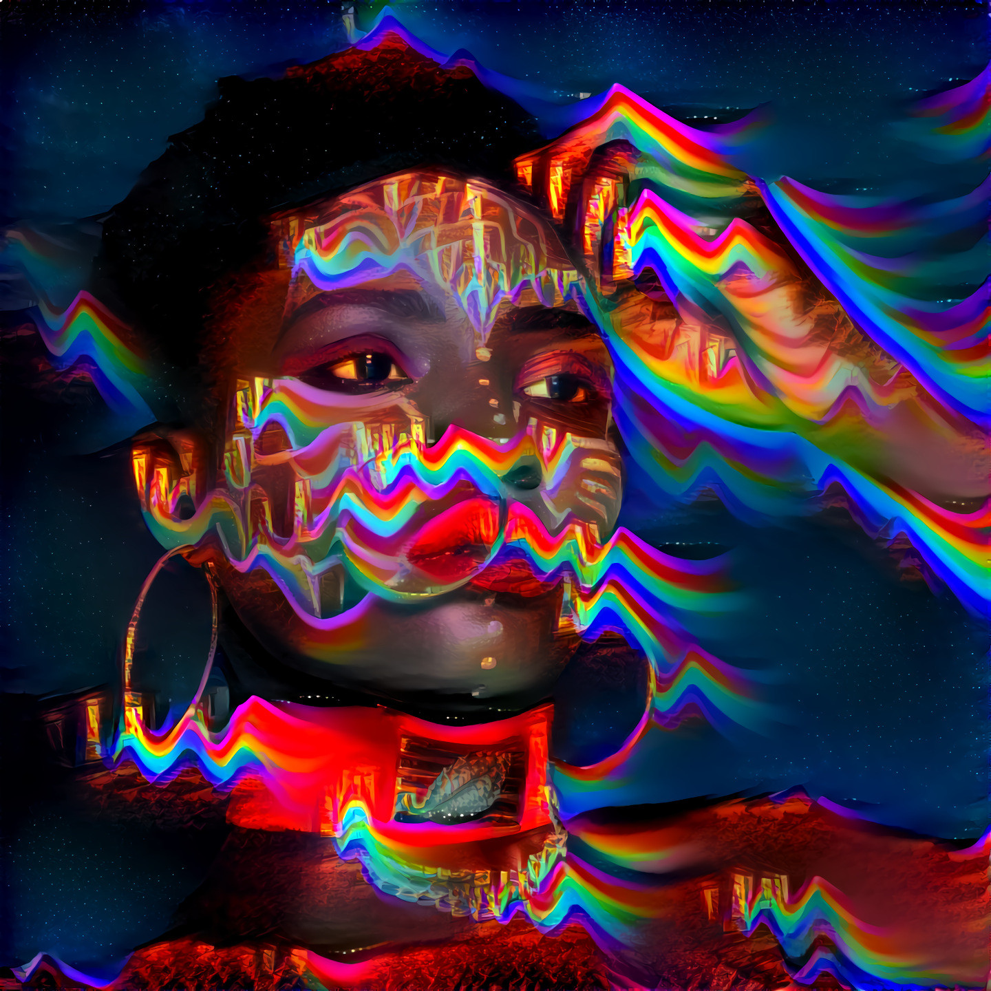 Rainbow Warrior VII (source: bestbe, pexels, filter: u/lightcrafterartistry, reddit) •