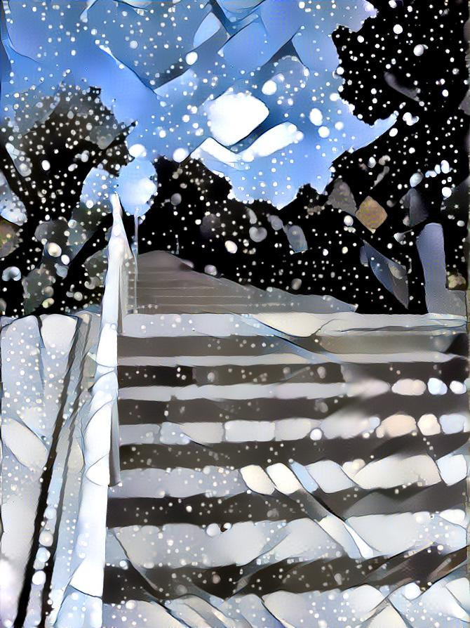 SNOW ON THE STAIRS
