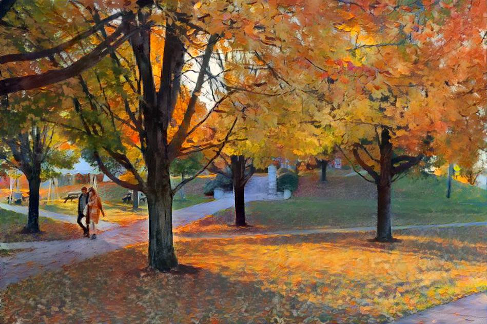 Walking Through Fall Colors