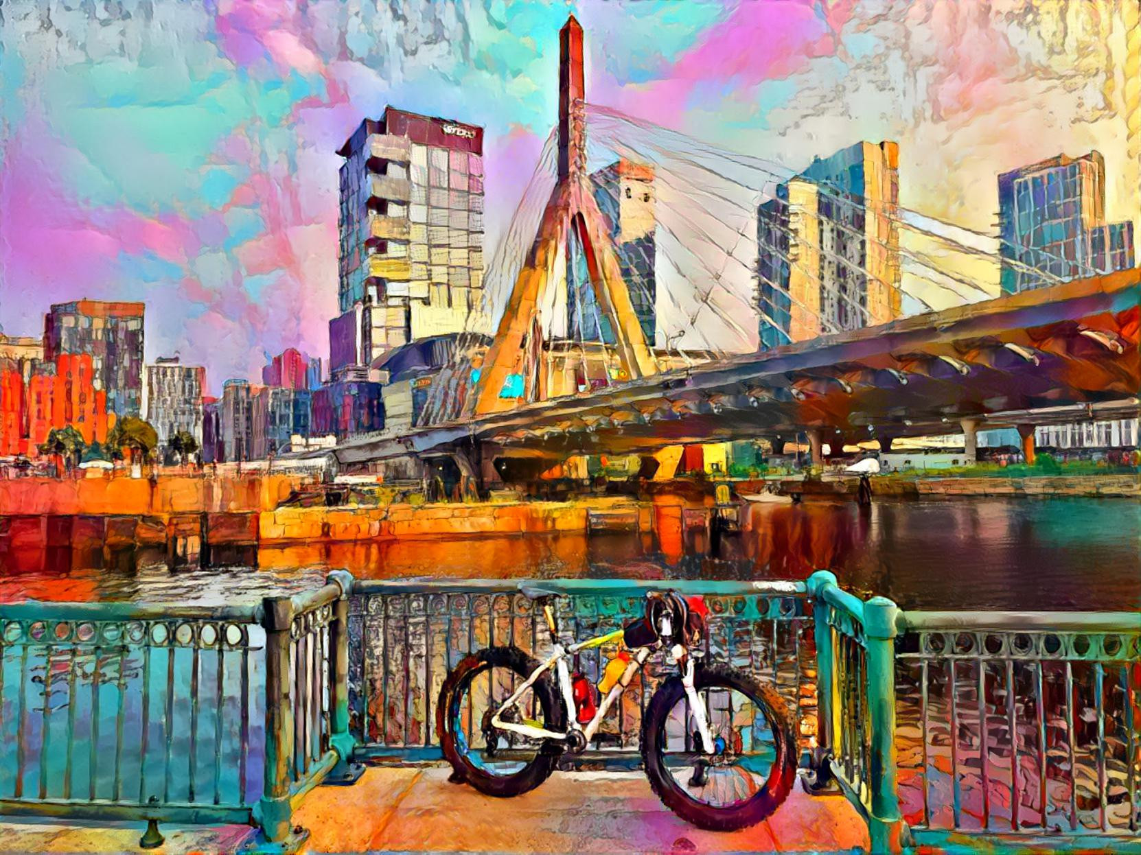 Biking around Boston