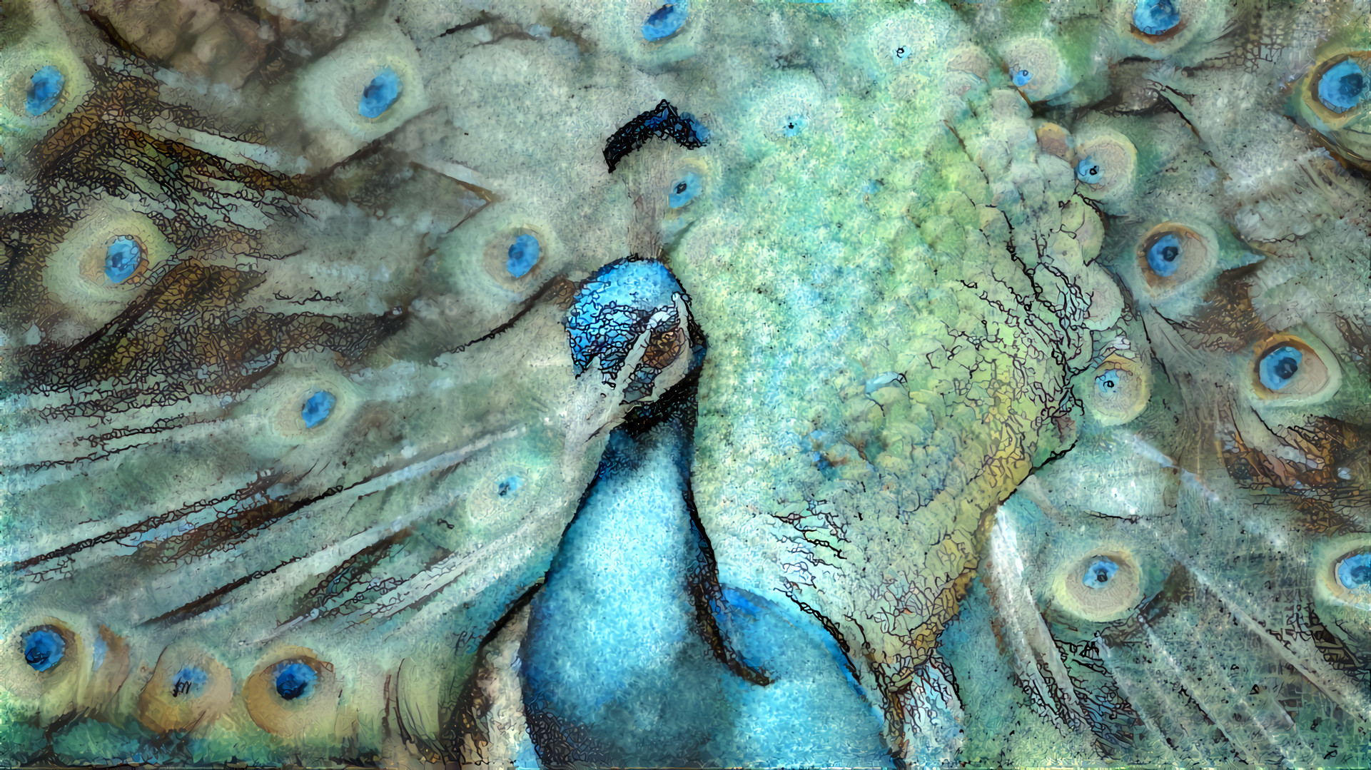 Peacock Painting  [FHD]
