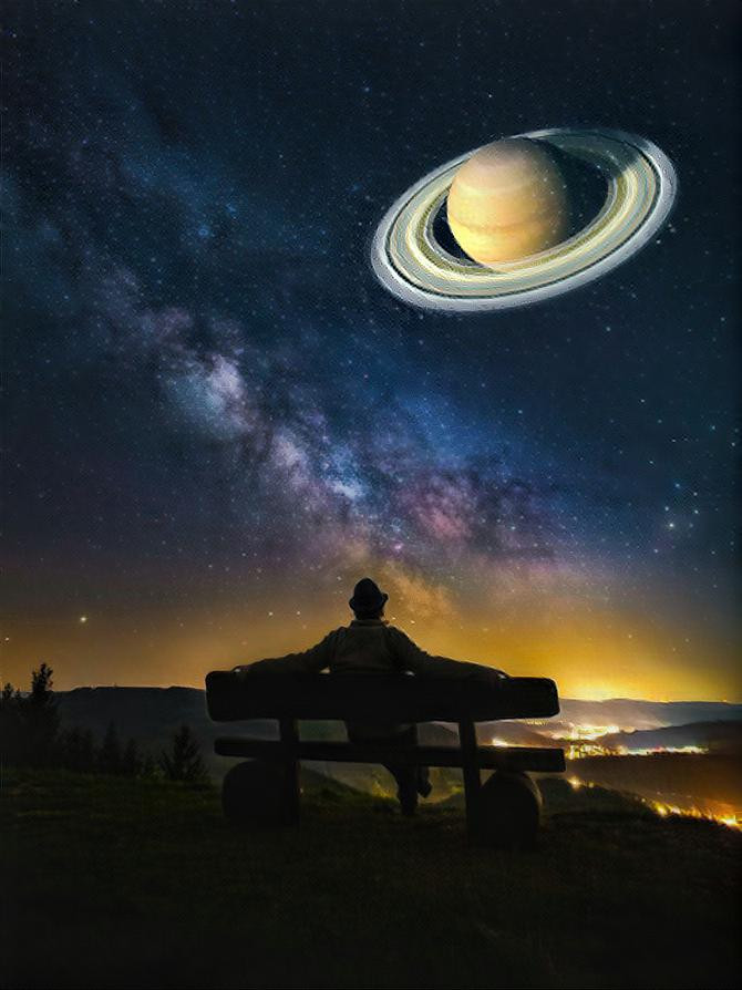 Saturn gazing