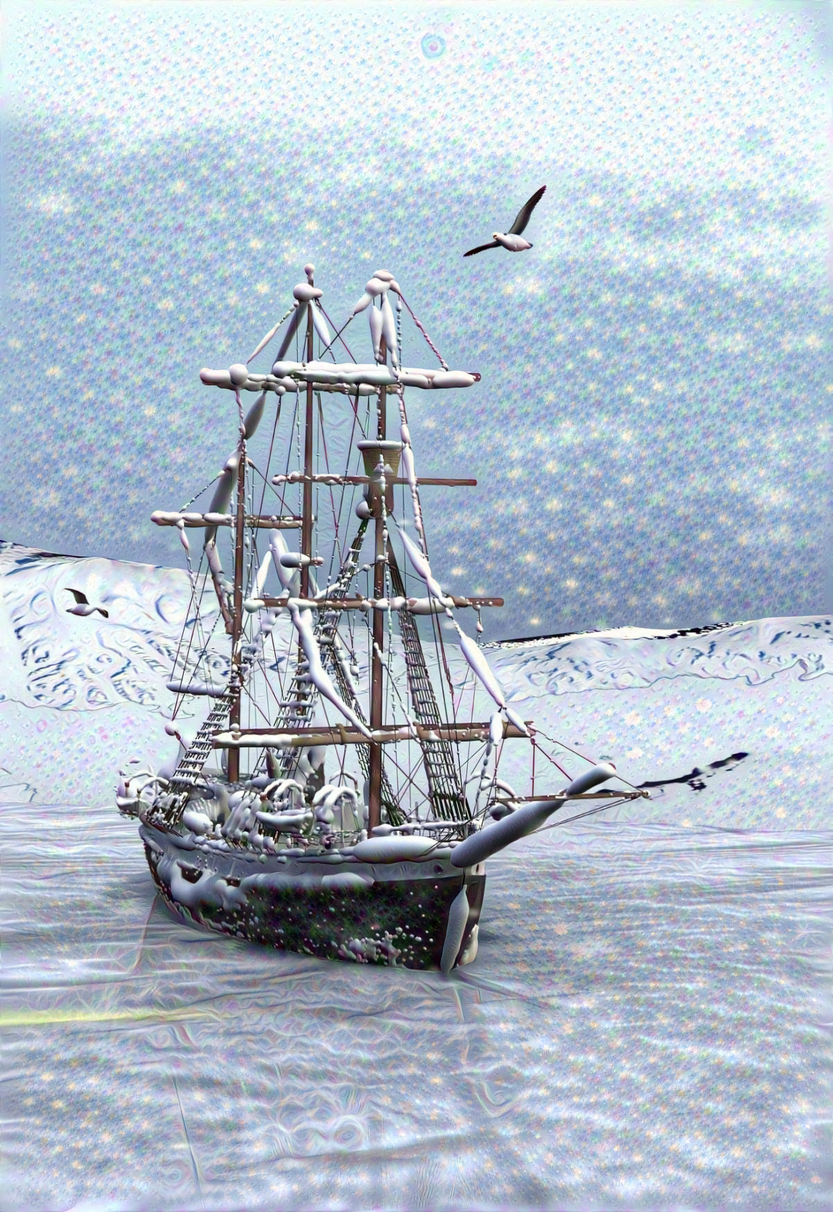 Ship, Ice and Sea