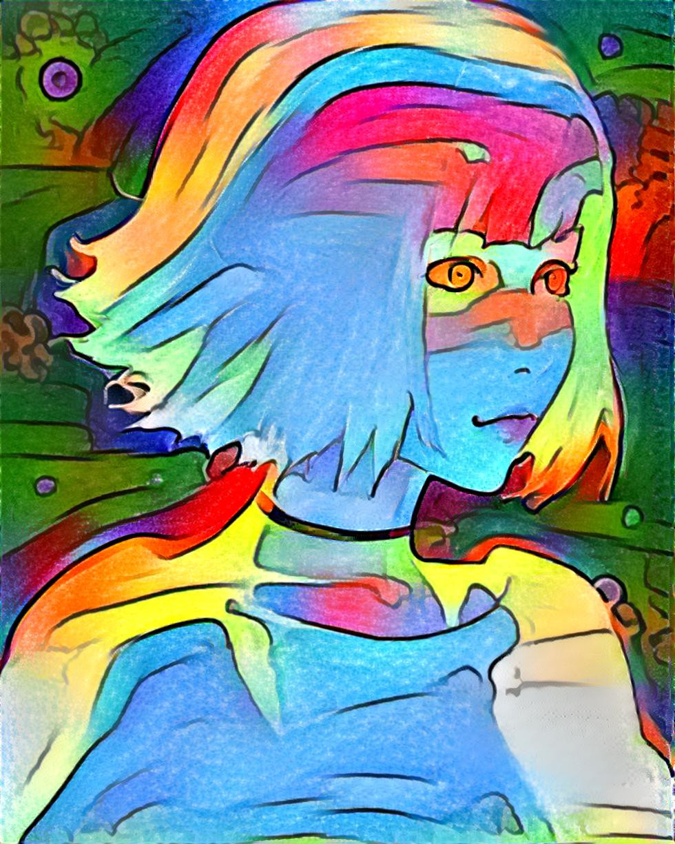 Colorful girl