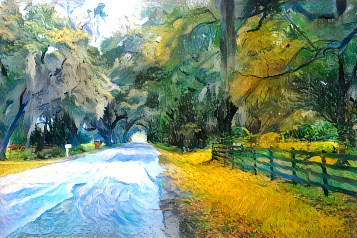 Down the Country Road - styled by Van Gogh