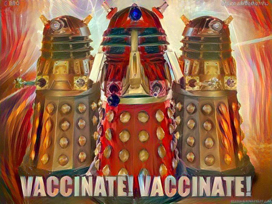 Daleks at war against Covid