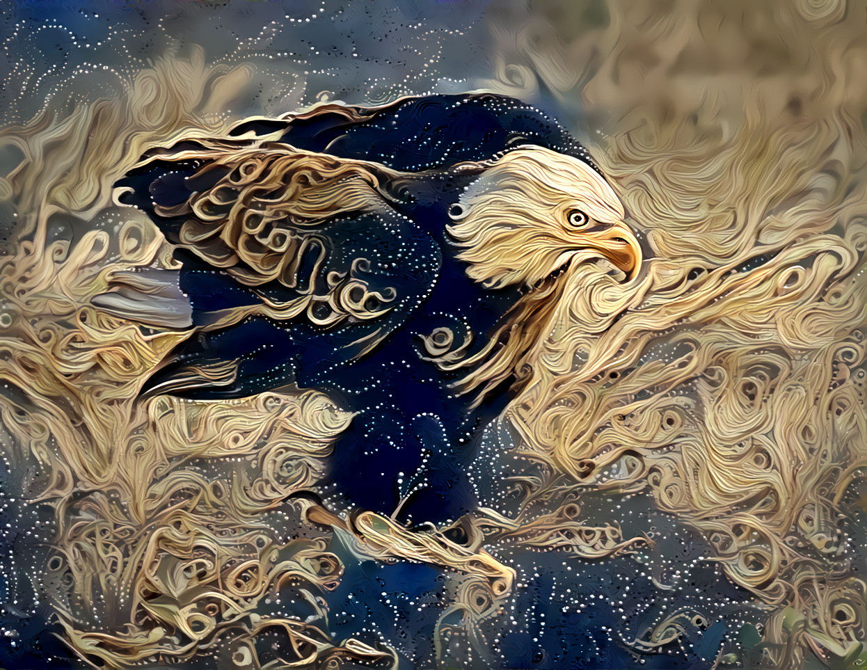 RESPECT! The bald eagle was chosen June 20, 1782 as the emblem of the United States of America, because of its long life, great strength & majestic looks... A culture of hope, wisdom, courage, leadership & vision. The eagle most of all represents freedom.