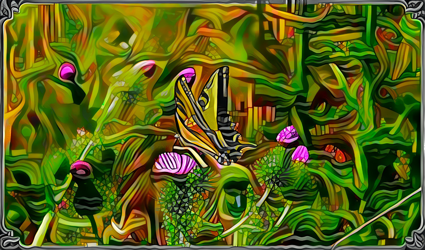 'Butterfly On Wildflower'