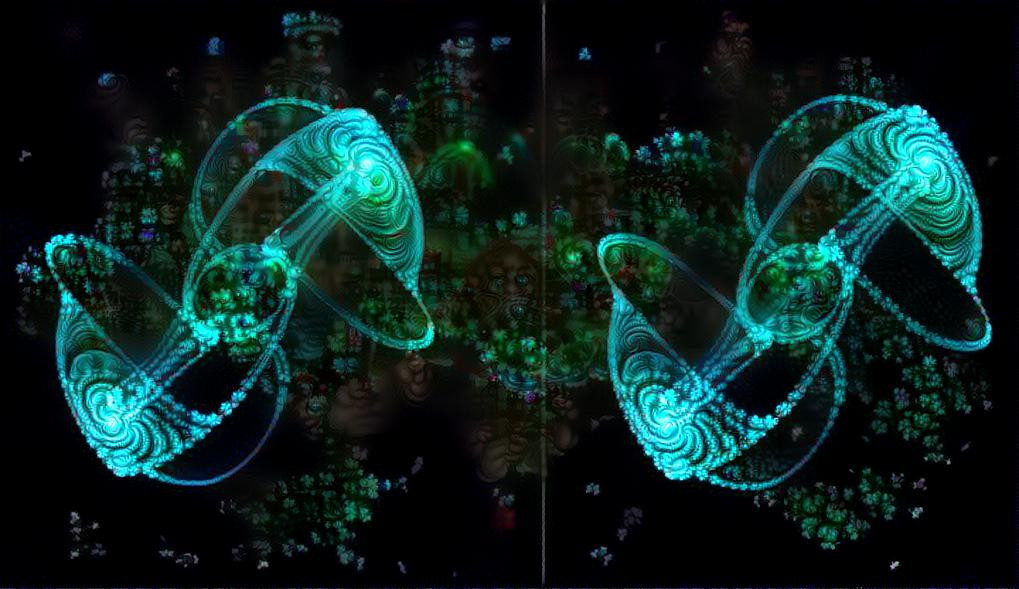 3d strange kaos attractor over fractal goldenratio