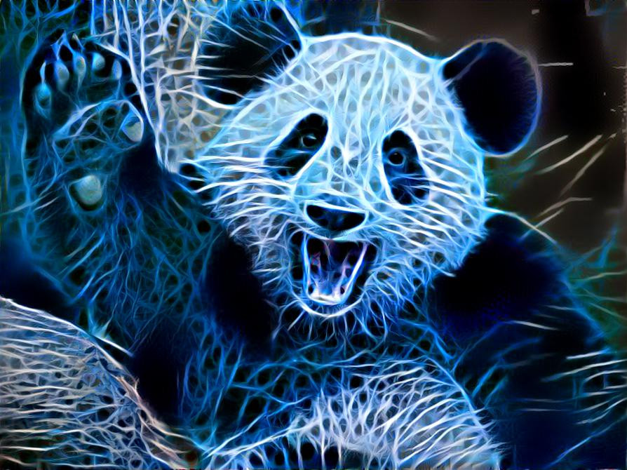 Neon panda