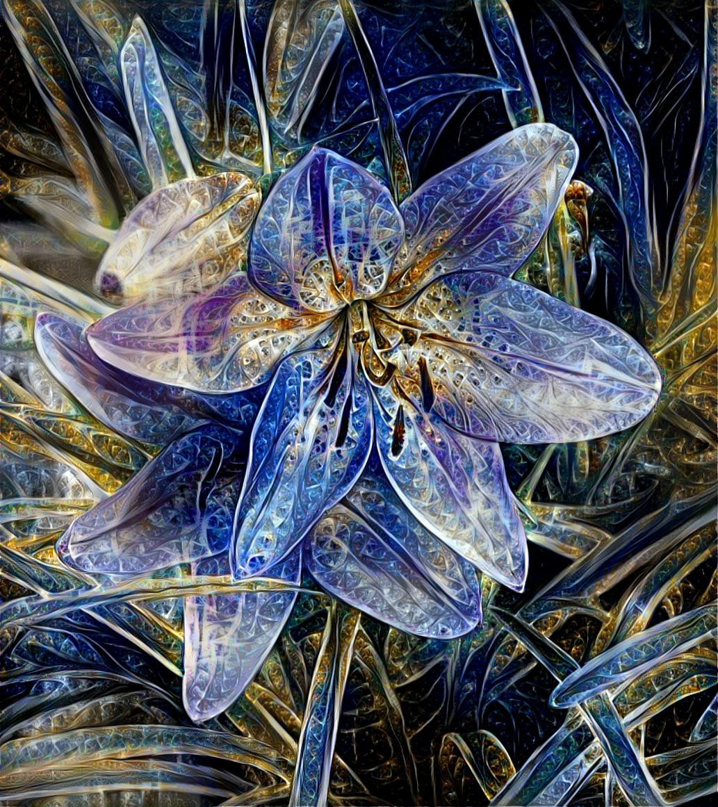 Blue-Tiled Flower