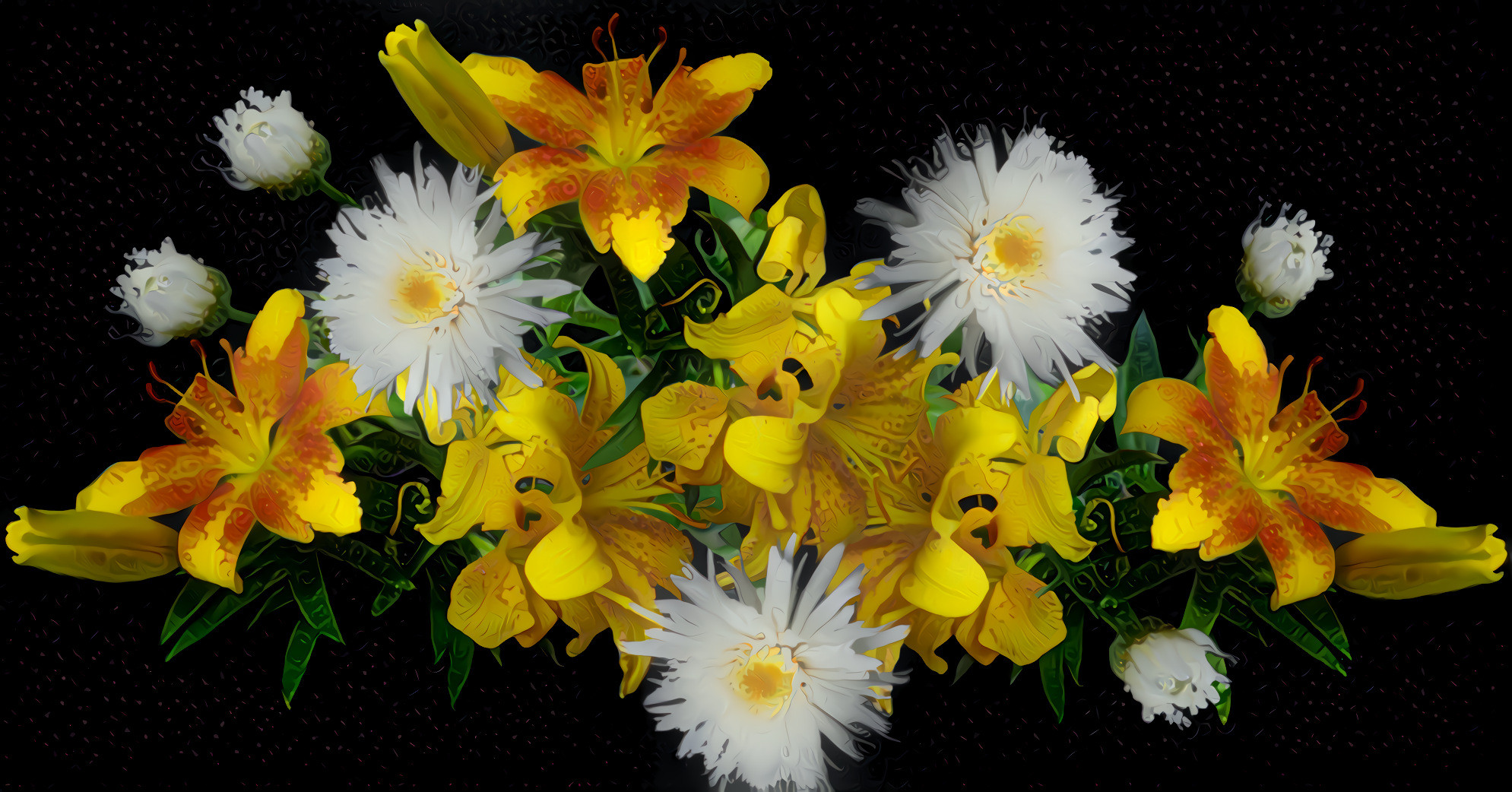 Daisies and Lilies Bouquet