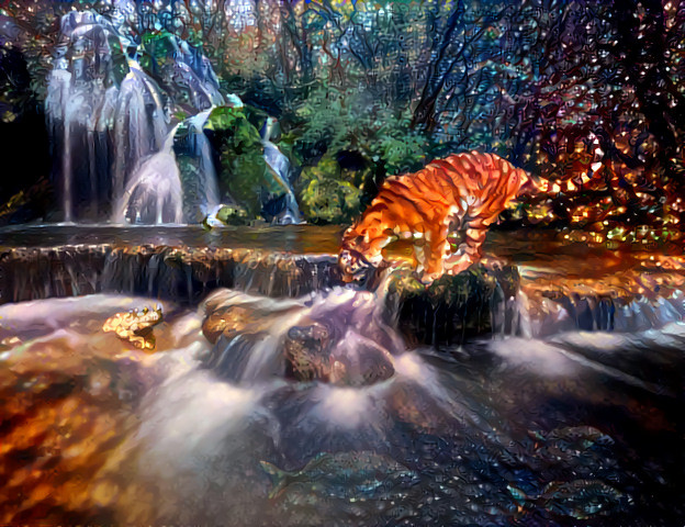 "Thirsty Tiger" ~ From my Original  7 -Layer Composite