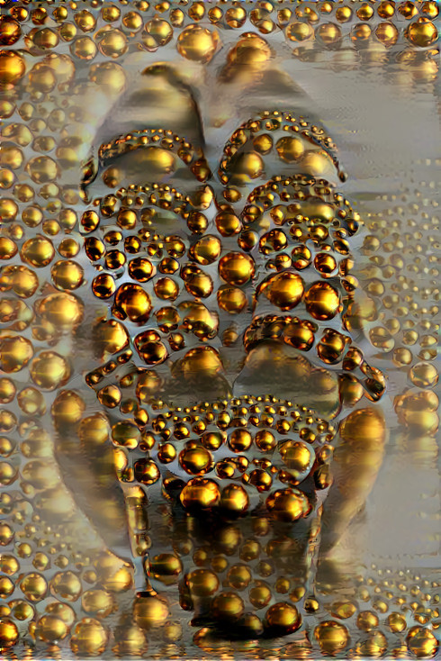 high heels - gold spheres 2