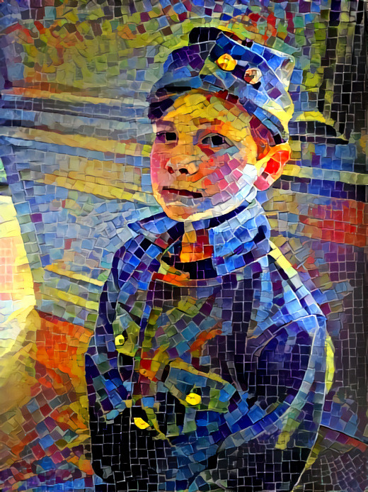Cubist boy
