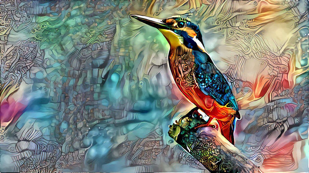 Kingfisher.  Source photo by Lubos Houska, Pixabay.