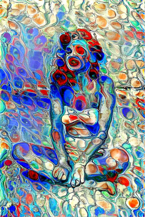 marilyn monroe, red, blue, organic art