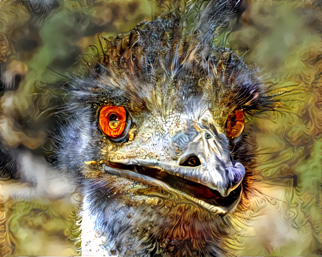 Emu With A New Do