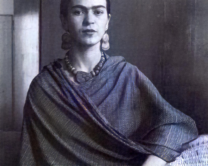 'Frida Kahlo. No 1.' Style image: 'The two Fridas' by Frida Kahlo.