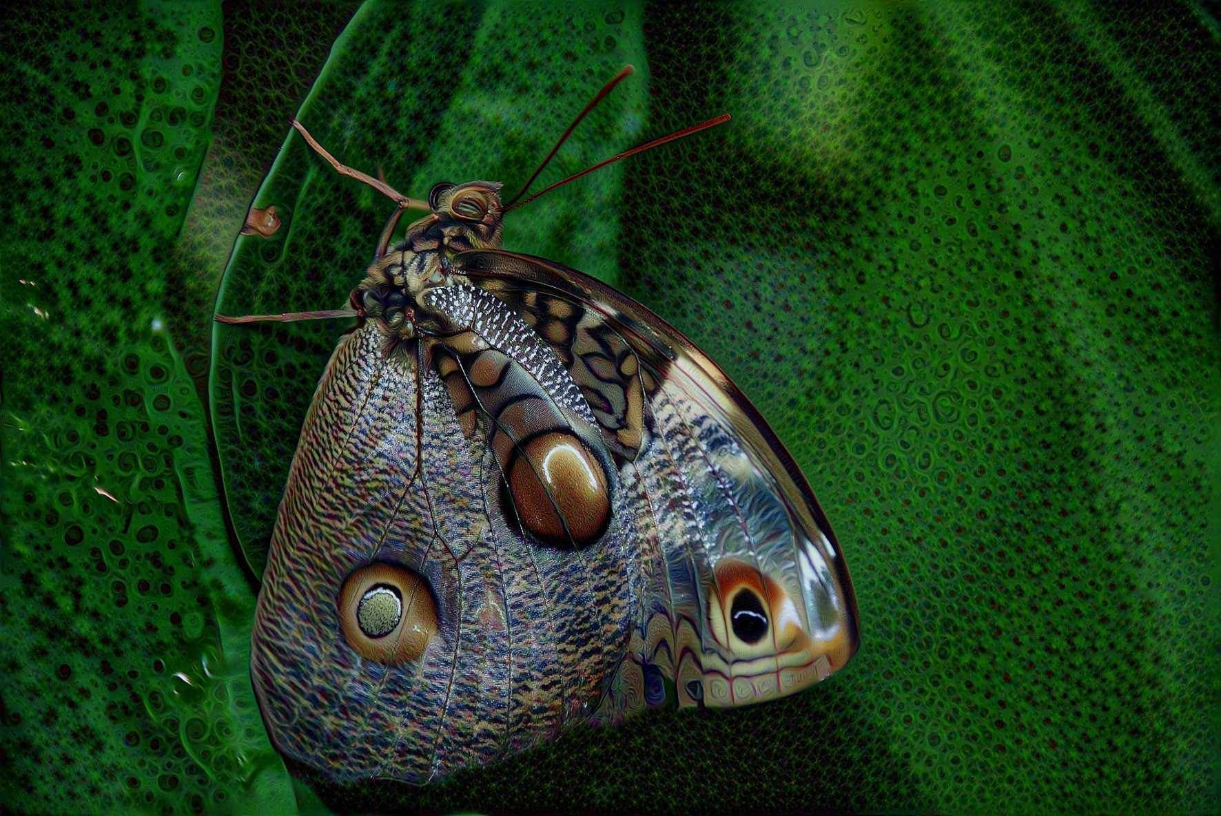 Caligo Atreus Dionysos Blue Butterfly