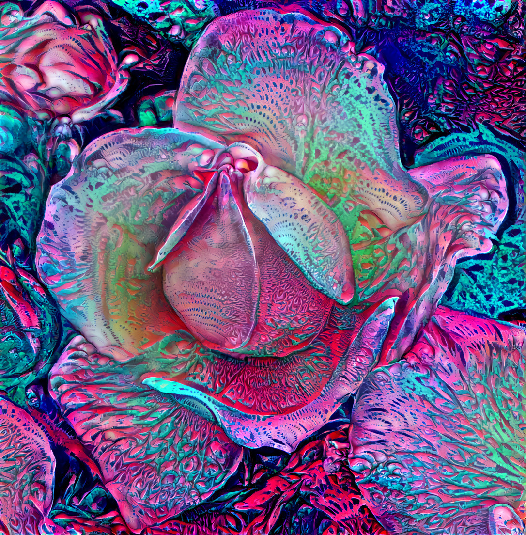 psychedelic fractal rose