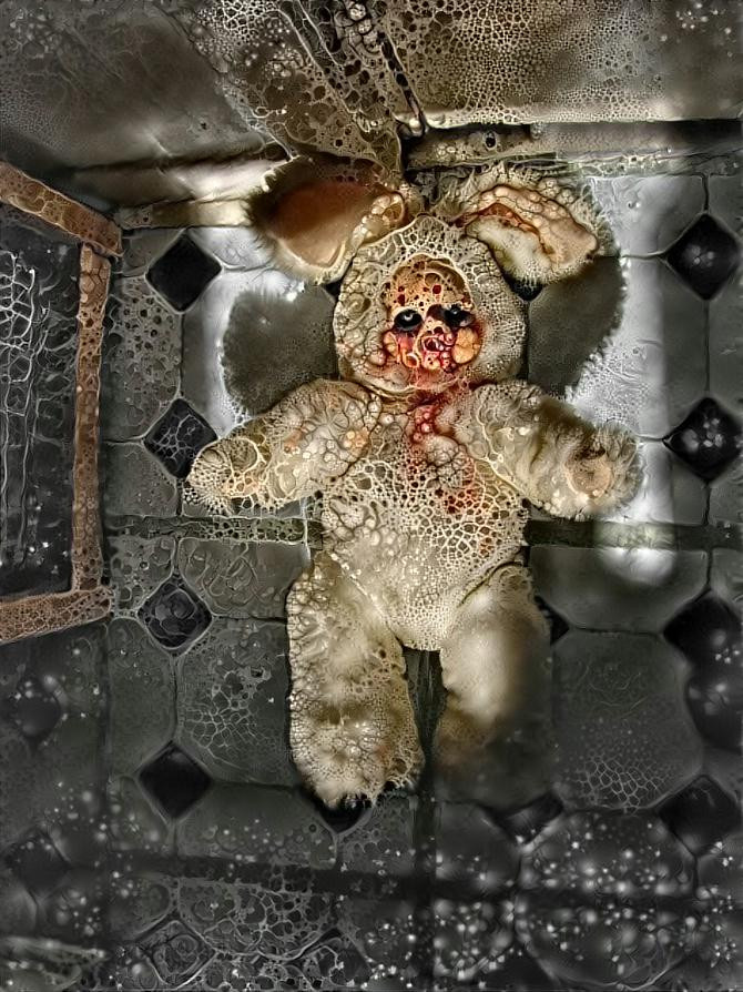 Meet Murder Bunny. A doll I made for Ben Templesmith.