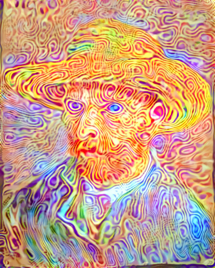 Van Gogh (1887) Self-Portrait with Straw Hat