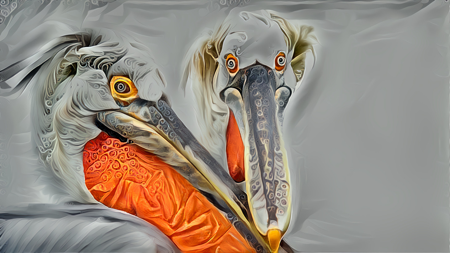 Day after Election Day.  Dalmatian Pelicans. Original photo by Birger Strahl on Unsplash.