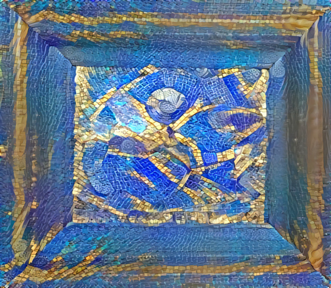 Tochtli Blue &amp; Gold Mosaic