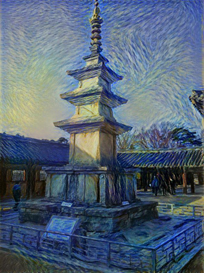  three-story stone pagoda