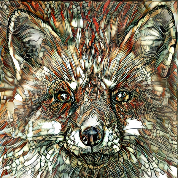 Deep Dream: Red Fox (Ver.2)