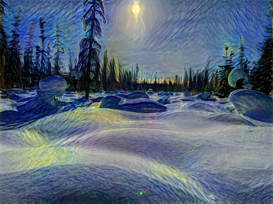 Van Gogh in the Snow