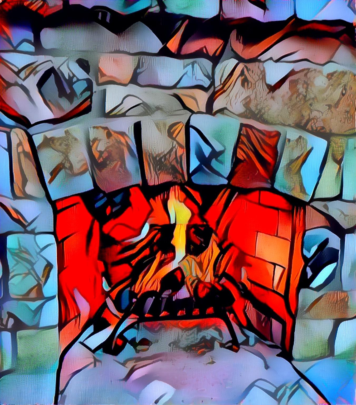 Faces in the fire