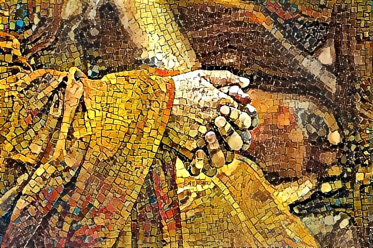 Monk mosaic