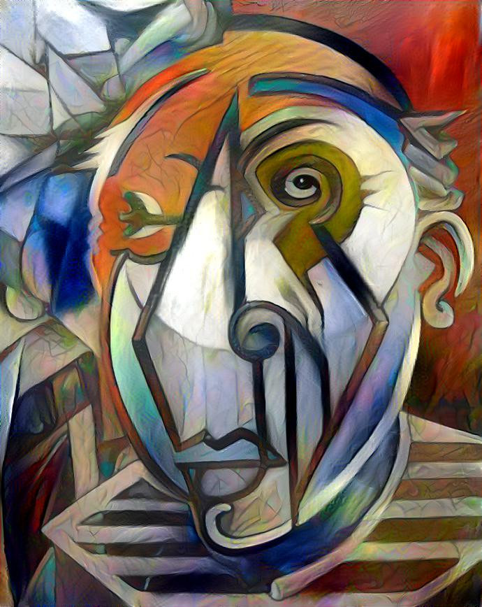 Self portrait of Picasso DDG and befunky