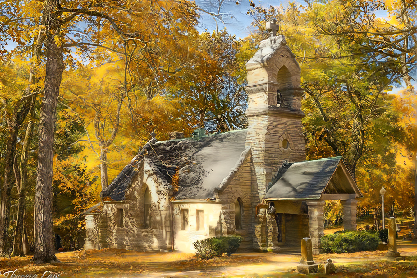 Chapel in Elkhart, Illinois Cemetary