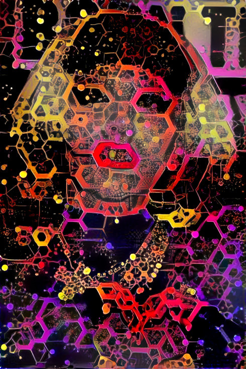 lady gaga - neon hexagons